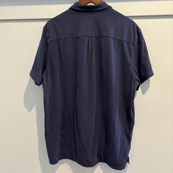 American Eagle Shirt Mens Large Blue Super Soft Standard Fit Button Up Pockets - Picture 6 of 13